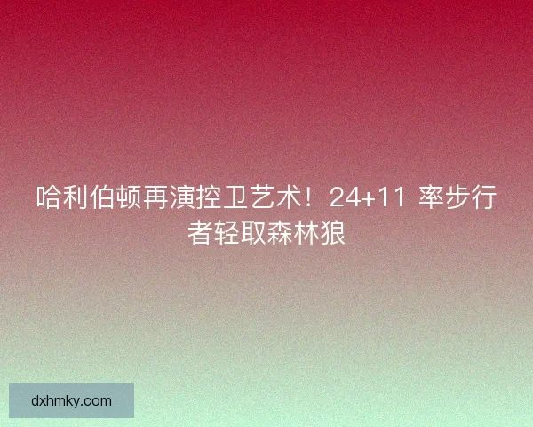 哈利伯顿再演控卫艺术！24+11 率步行者轻取森林狼